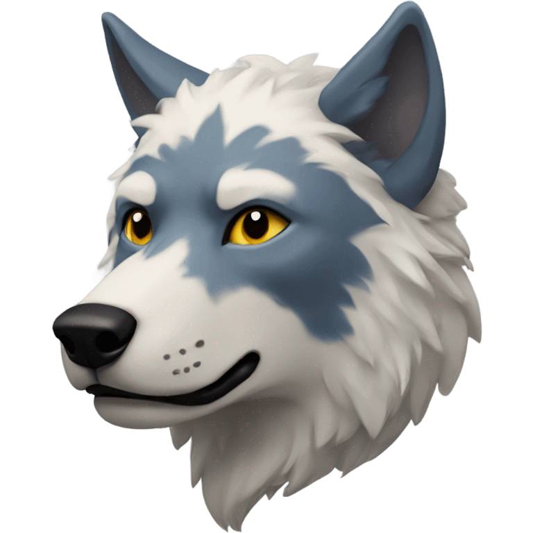 Therian symbol with wolf ears emoji