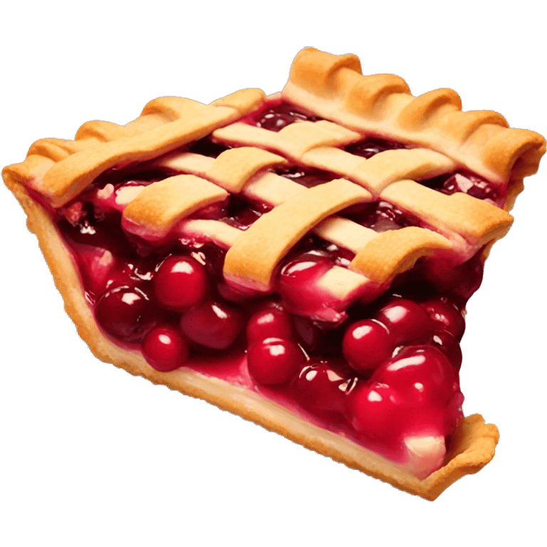 Cherry pie emoji