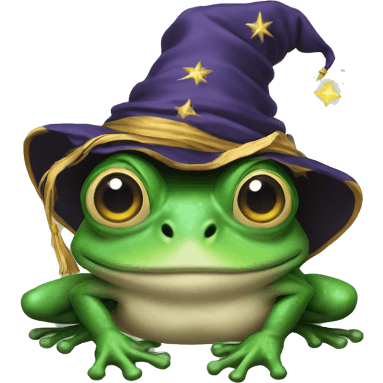 Wizard frog emoji