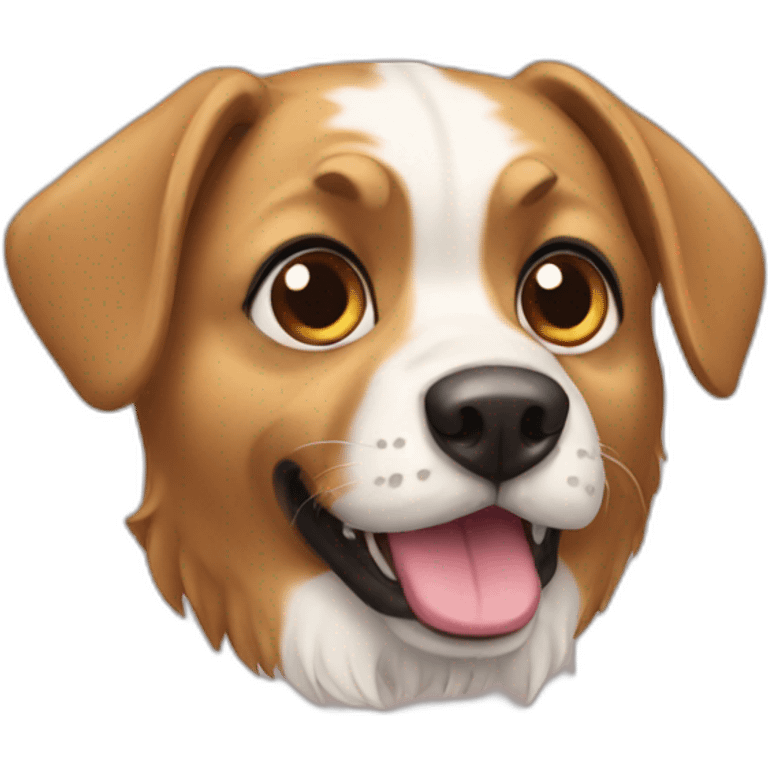 Chat sur chien emoji