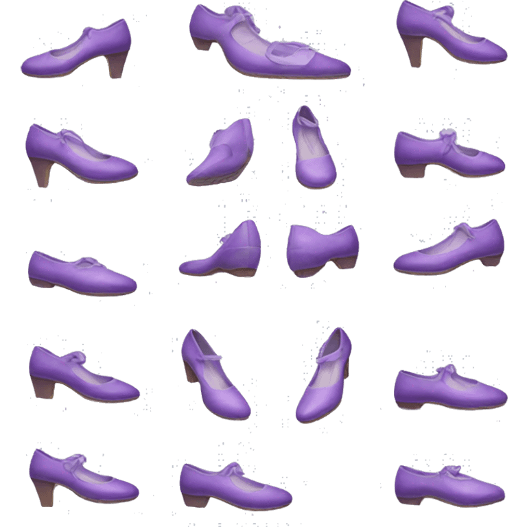 Lilac shoes emoji