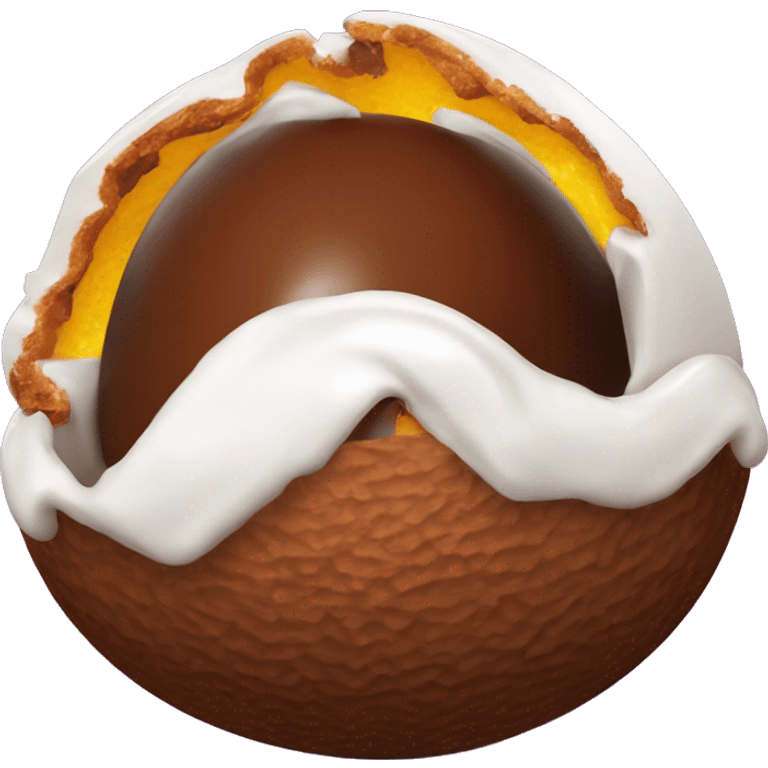 A Cadbury creme egg emoji