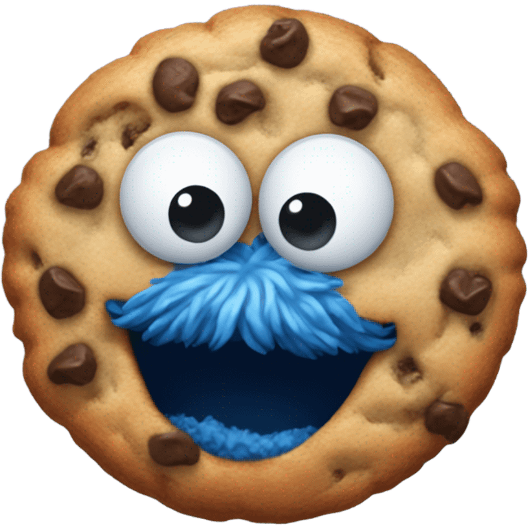 Cookie Monster cute emoji