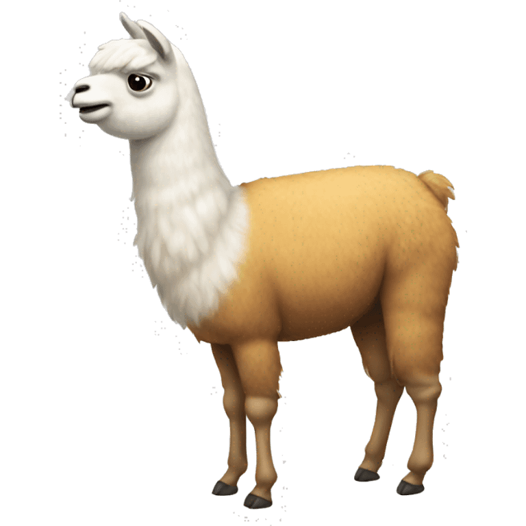 Llama with a fart emoji