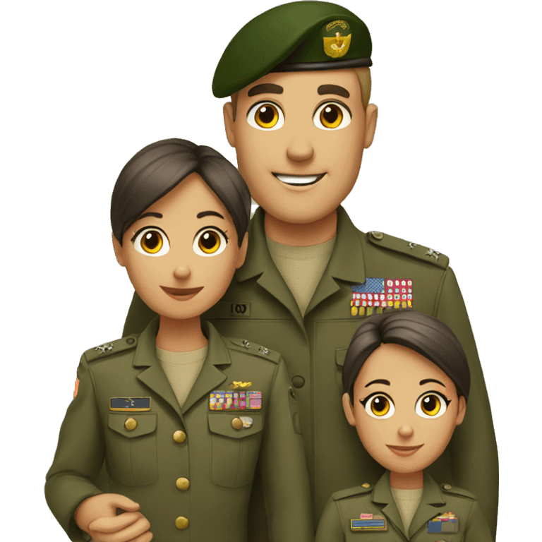  A family inthe army emoji