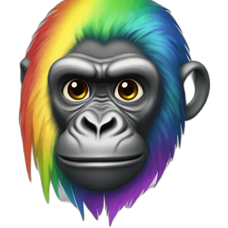 rainbow-Gorilla emoji