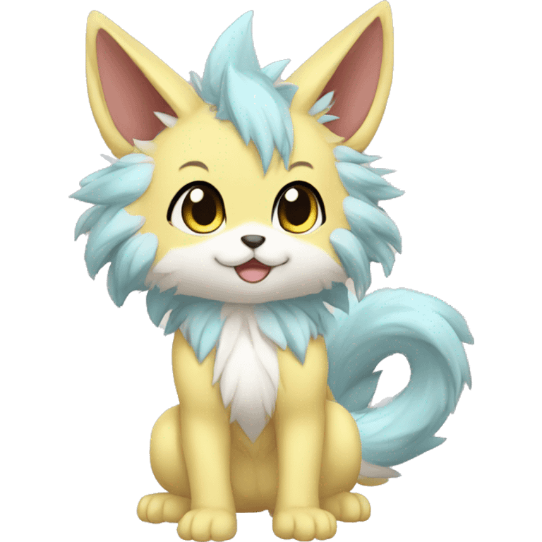 Anthro-Pastel-Fur-Sona-Chibi-Shiny-Fakémon full body emoji