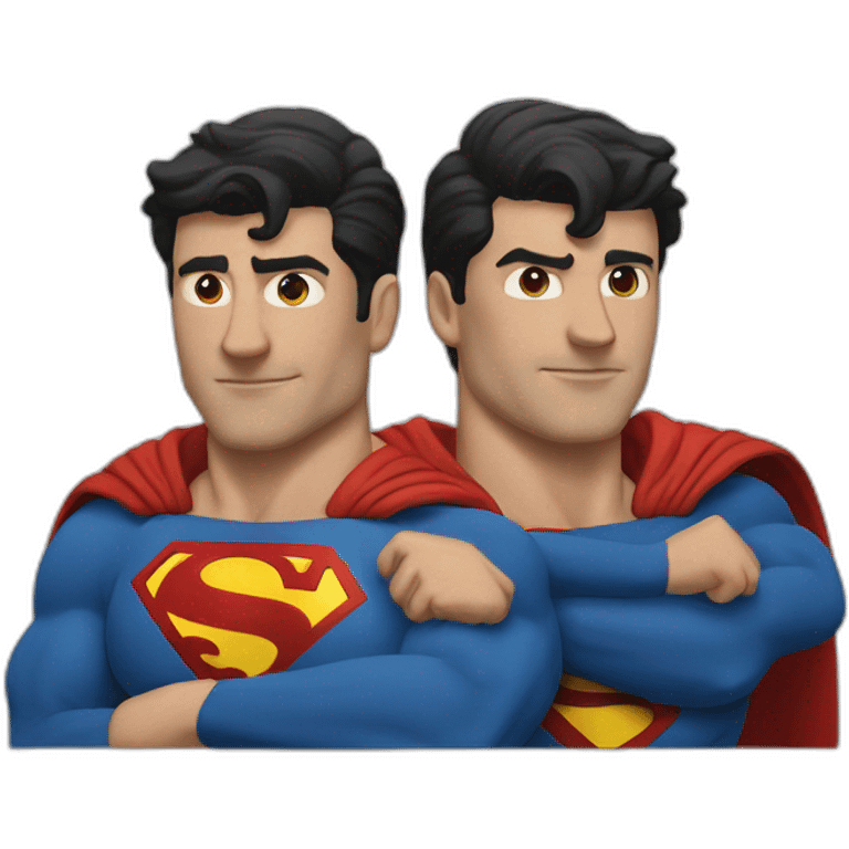 Two headed superman emoji