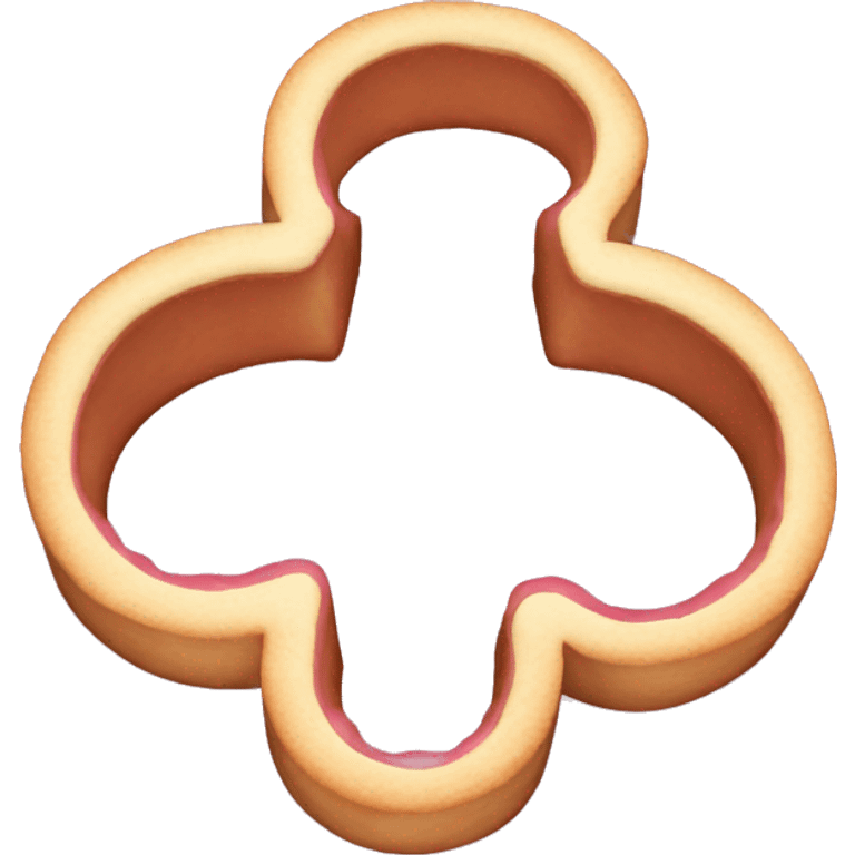 Pink Christmas cookie cutter emoji