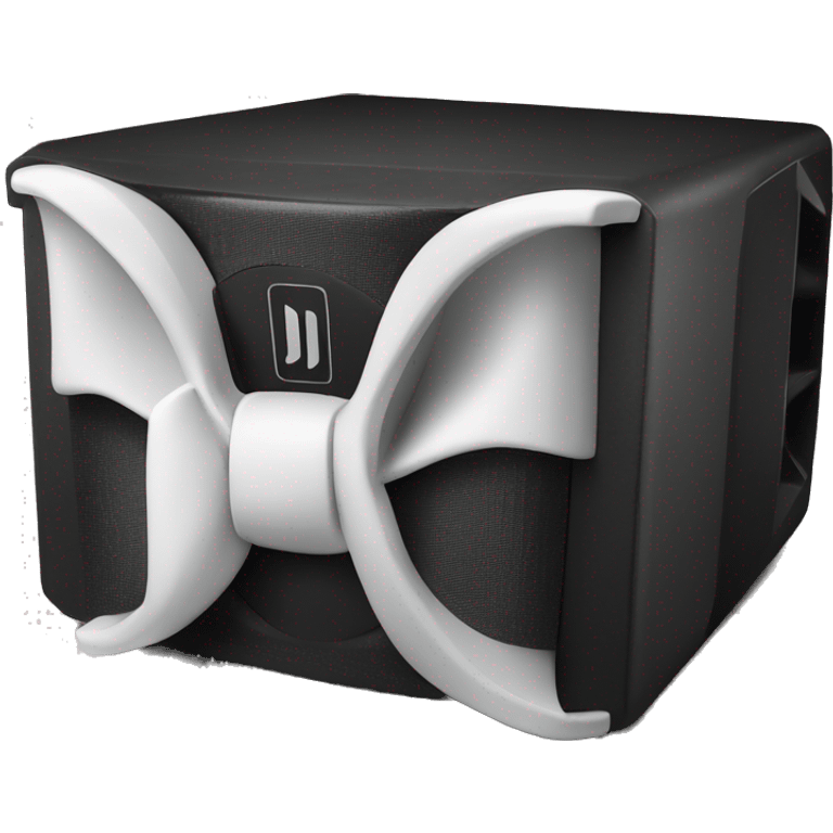 JL audio subwoofer with white bow emoji