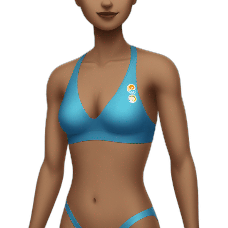 Femme maillot emoji