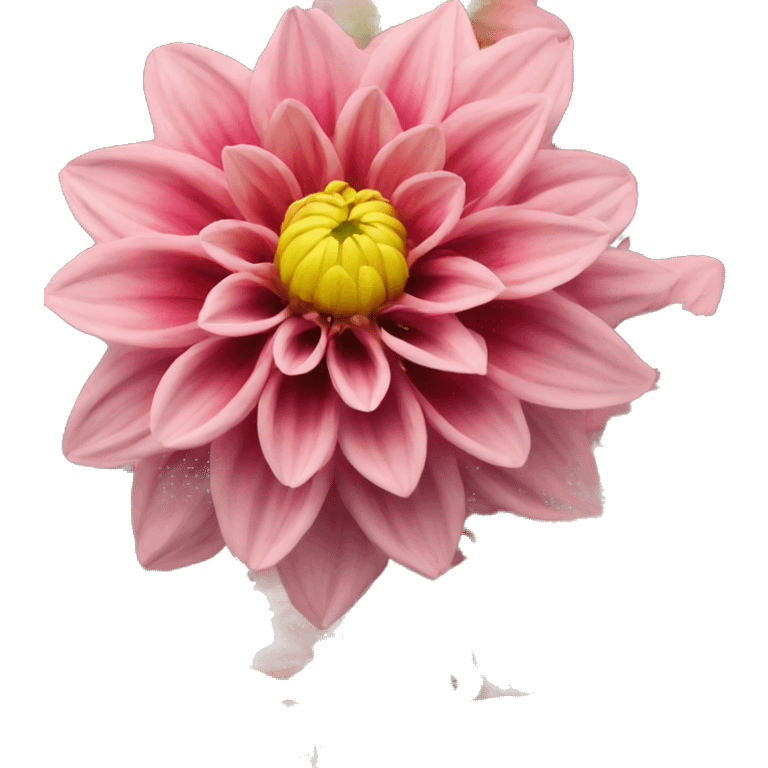 Collarette style dahlia emoji