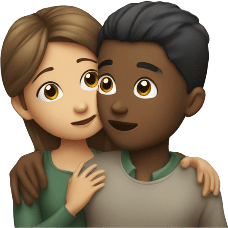 a girl kissing the boy  emoji