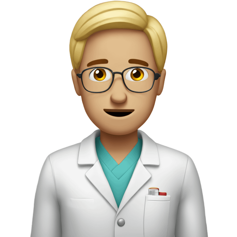 Stressed out pharmacist emoji