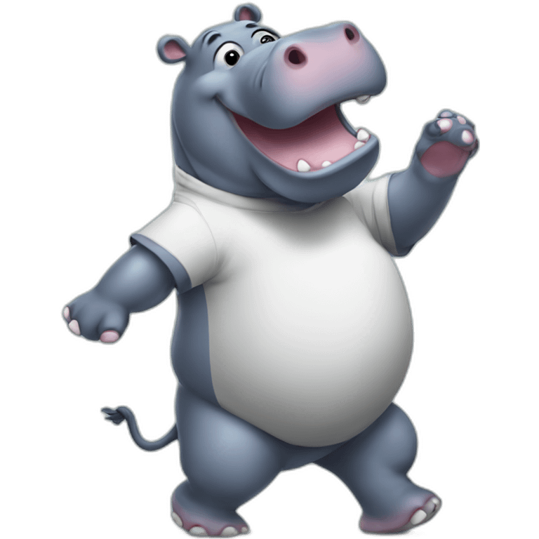 hippo dancing emoji