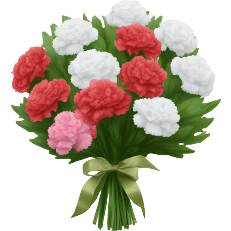 Carnation bouquet  emoji