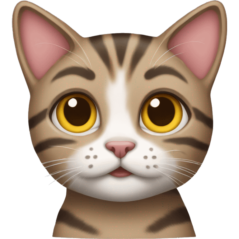 Girls tabby cat emoji