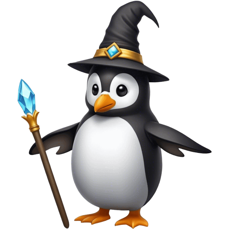 Penguin Wizard emoji