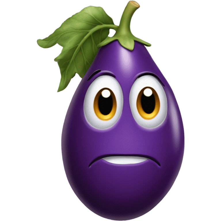 Eggplant nose emoji