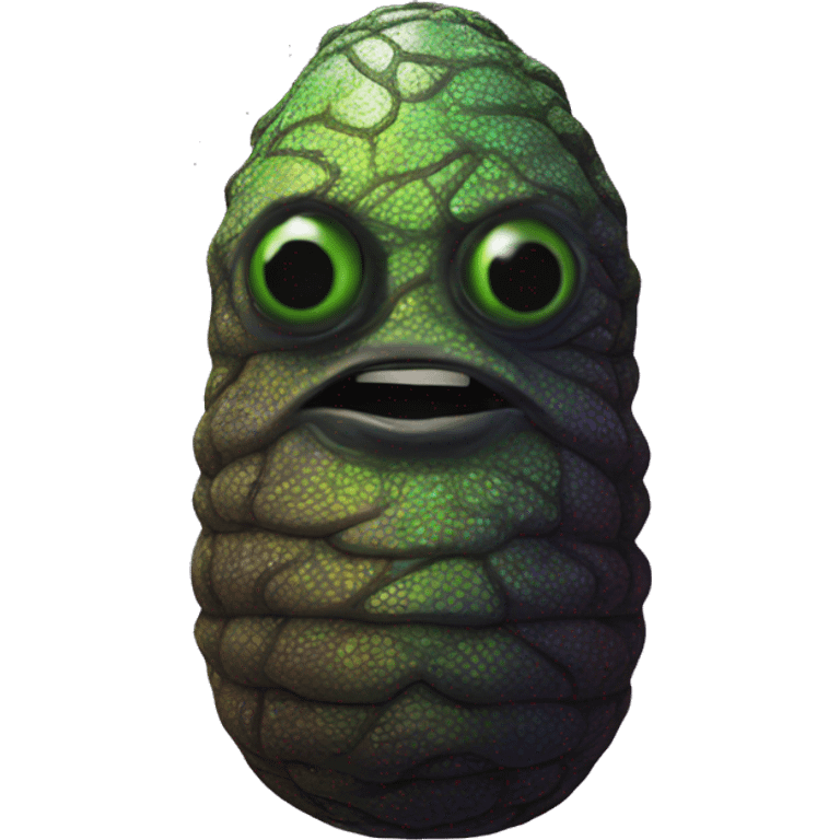 psychedelic pupa in matrix emoji