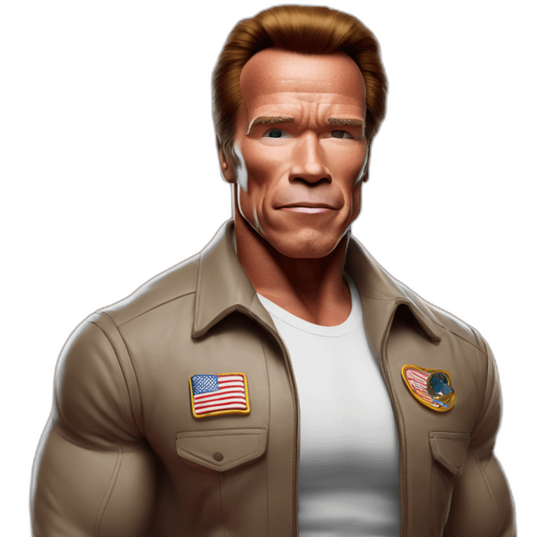 arnold schwarzenegger on planet mars emoji