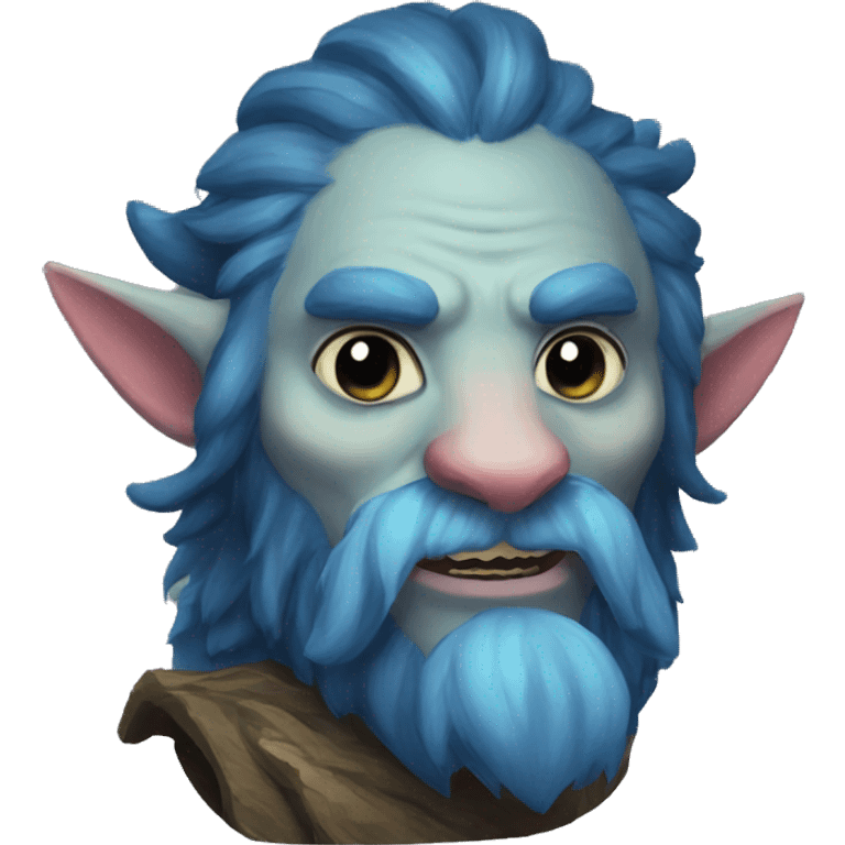 Spectral giant firbolg blue tongue emoji