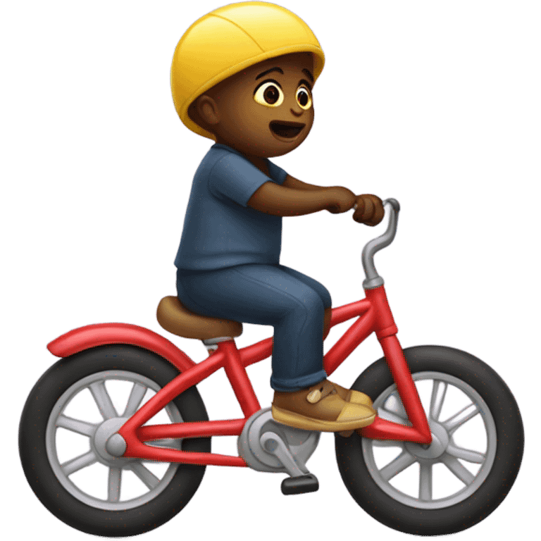 Baby riding bike emoji