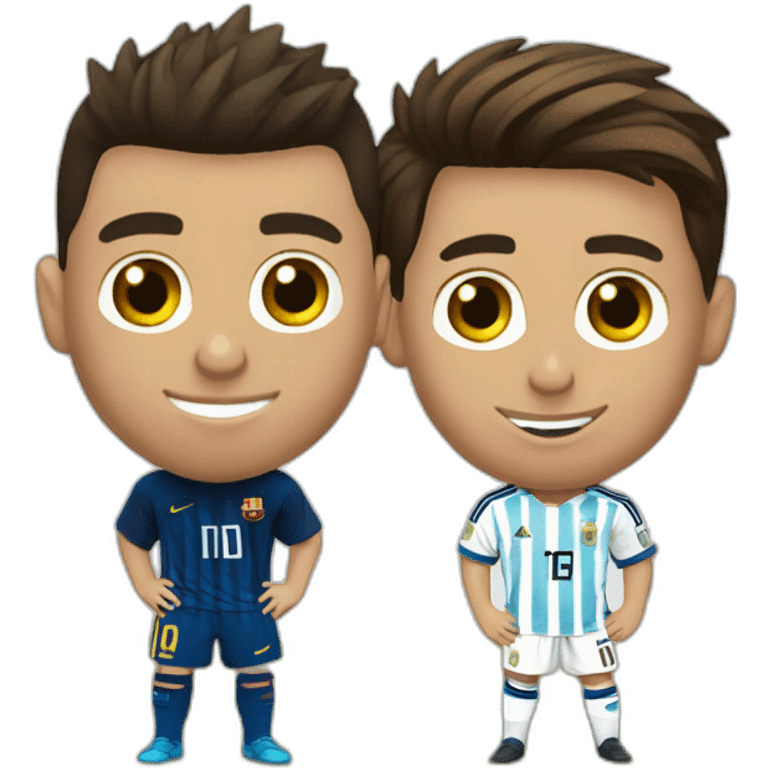 Ronaldo and Messi emoji