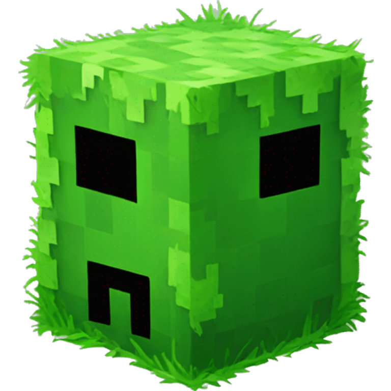 Minecraft grass block emoji