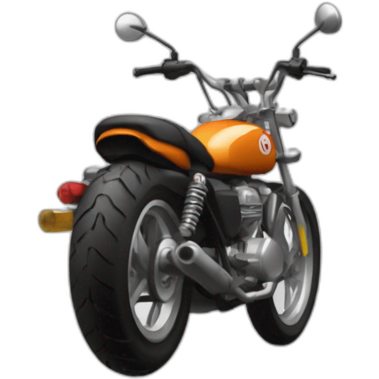 Moto roue arrière emoji