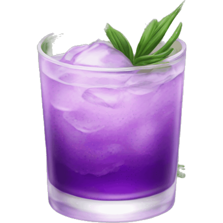 Lavender plants cocktail emoji