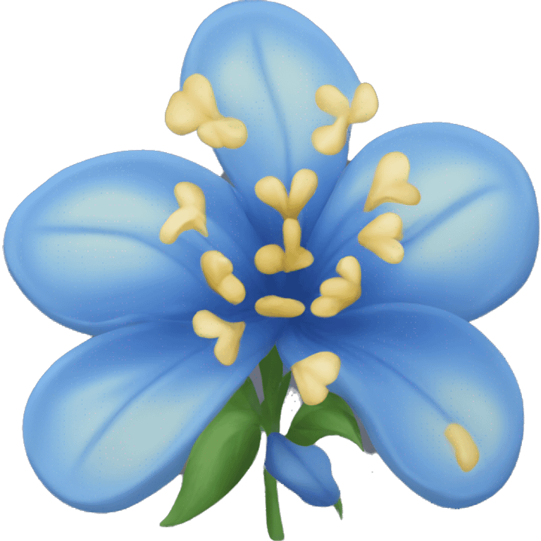 Blue flowers emoji