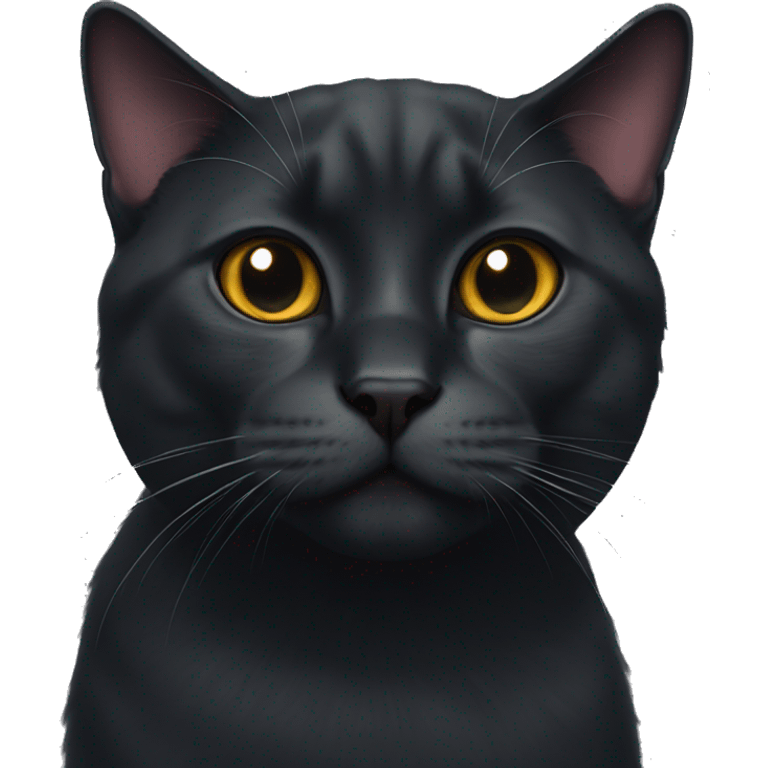 Black British cat emoji