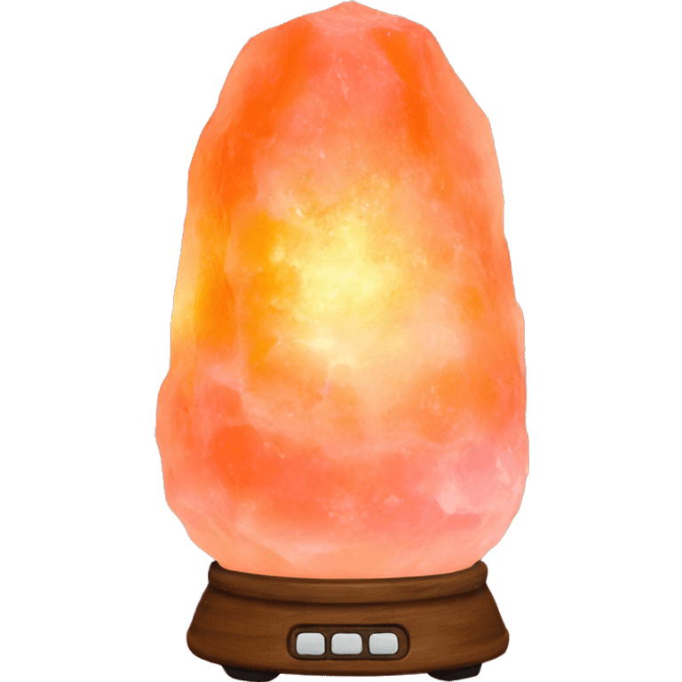 Orange Pink Himalayan salt lamp emoji