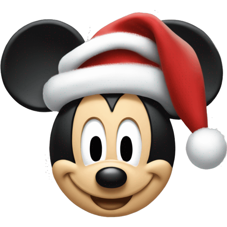 Mickey mouse christmas emoji