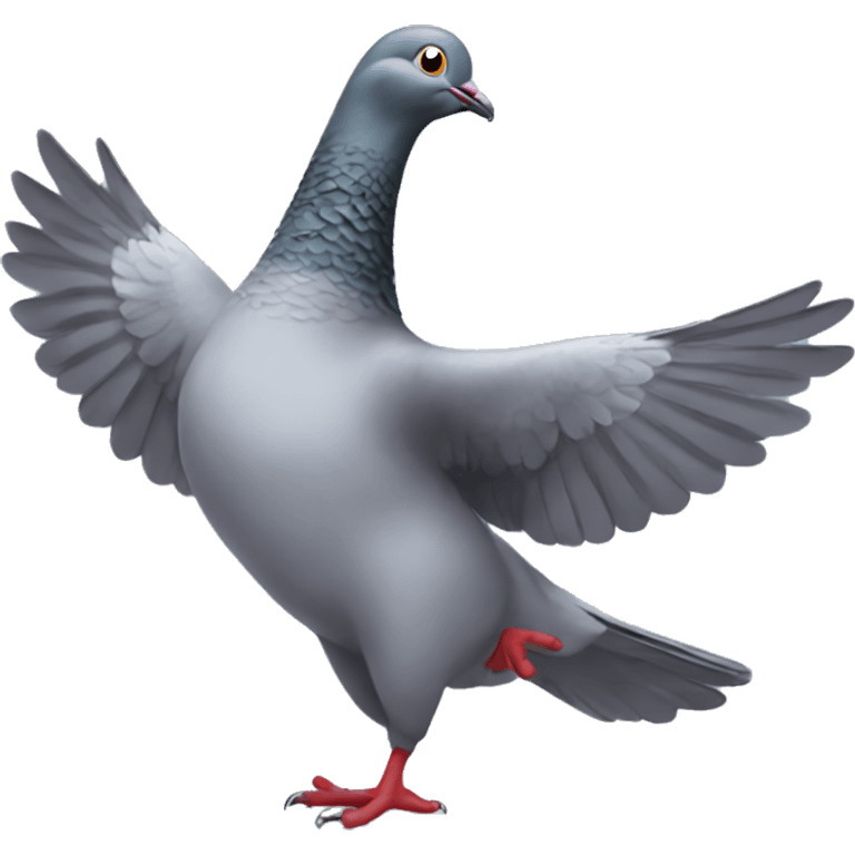 Dancing pigeon   emoji