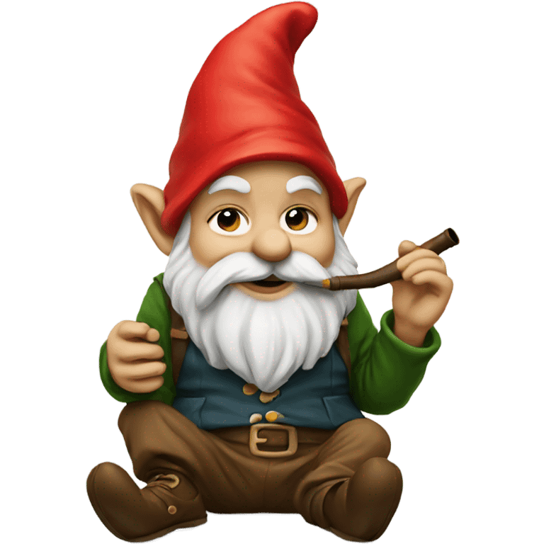 Gnome smoking a pipe emoji