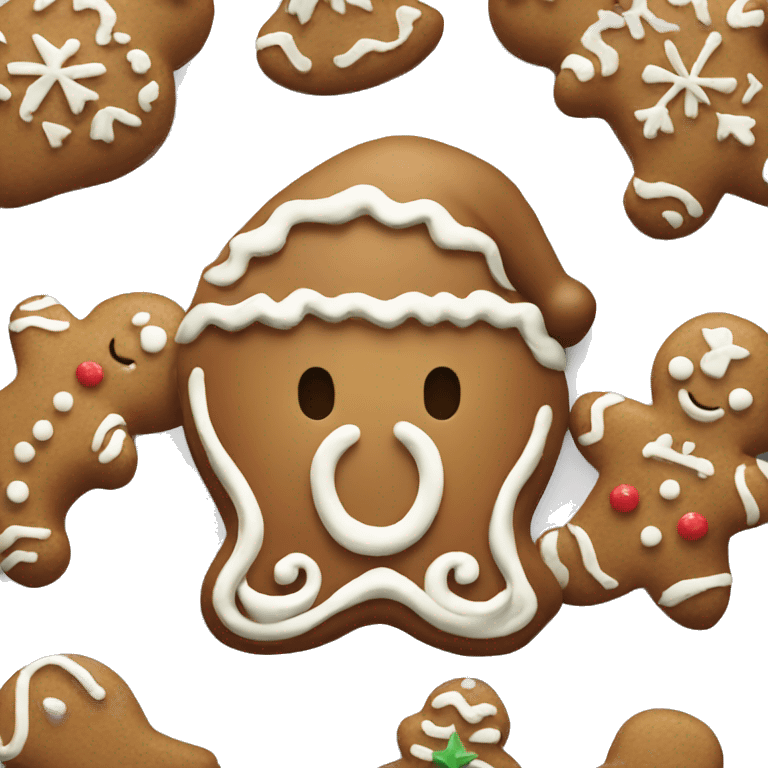 christmas gingerbread  emoji