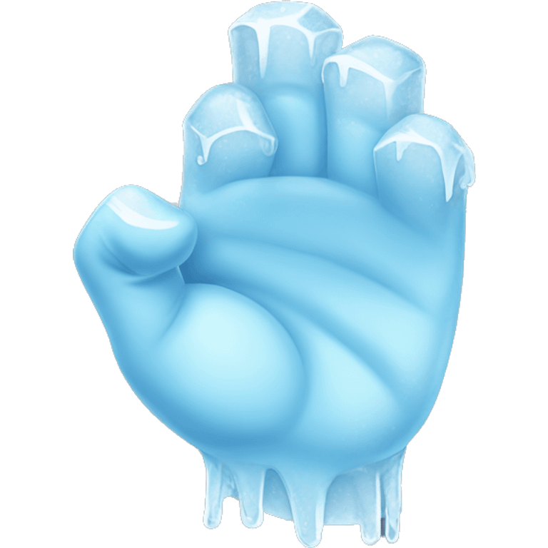 Iced thumb down emoji