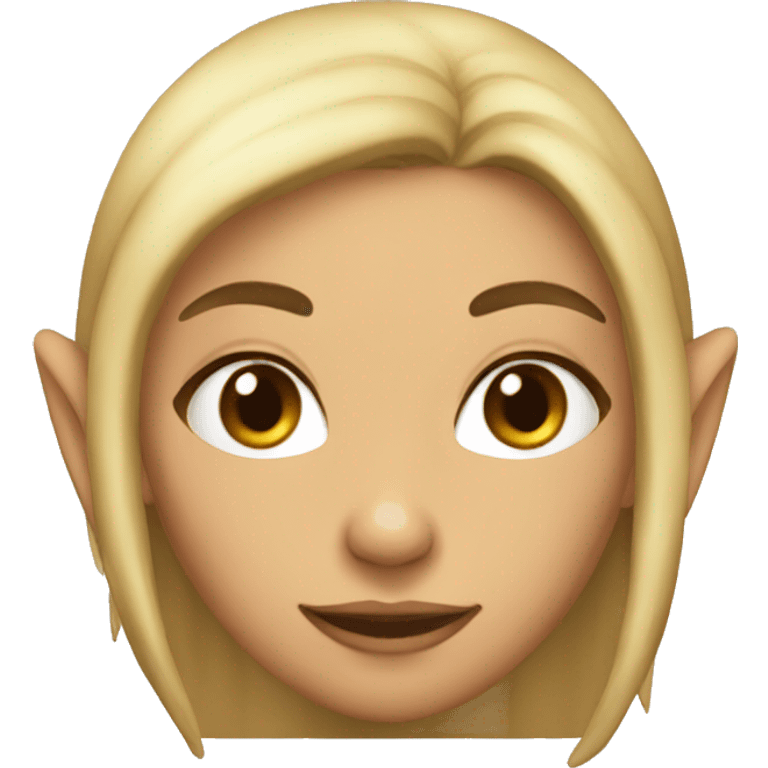 Tan fem elf emoji