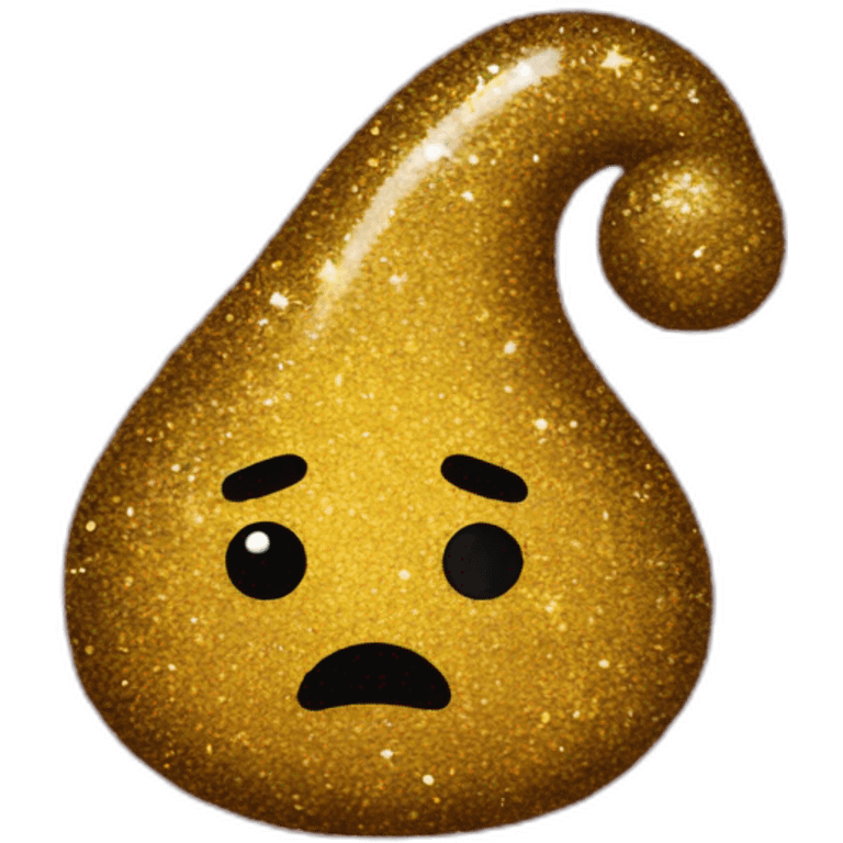 glitter poop emoji