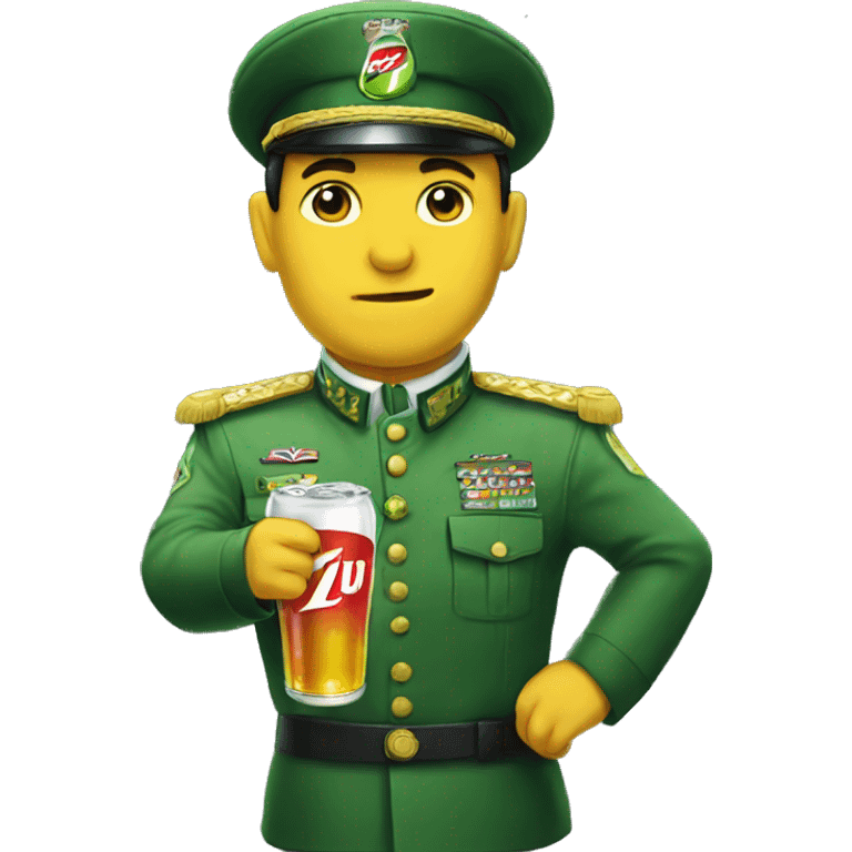 general kim drinking 7up emoji