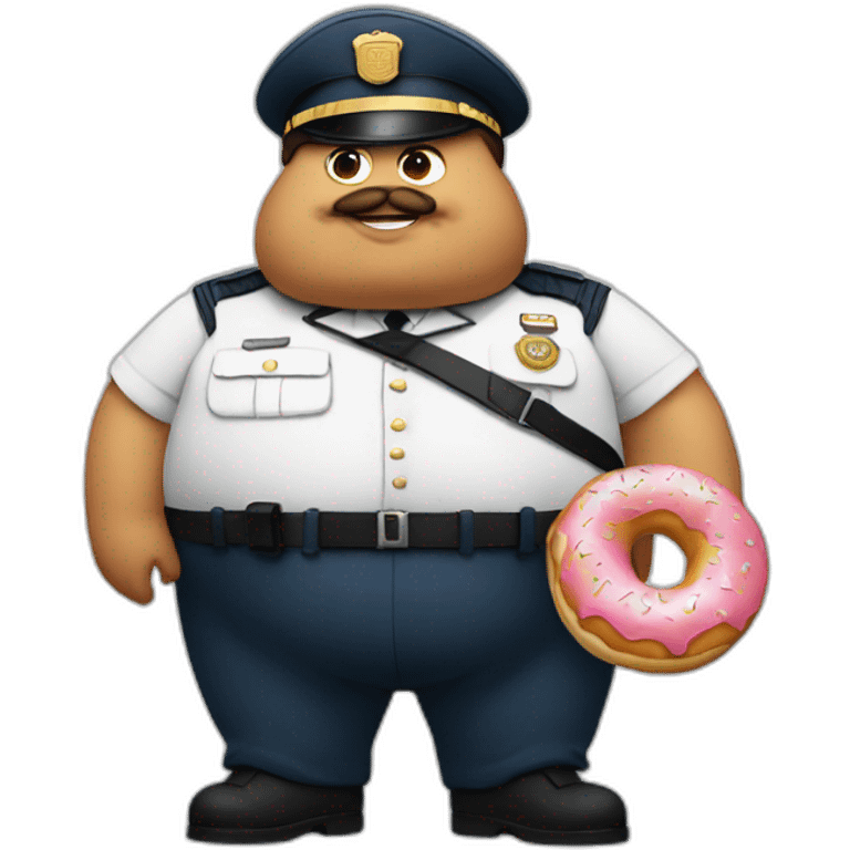 fat-officer-eats-donut emoji