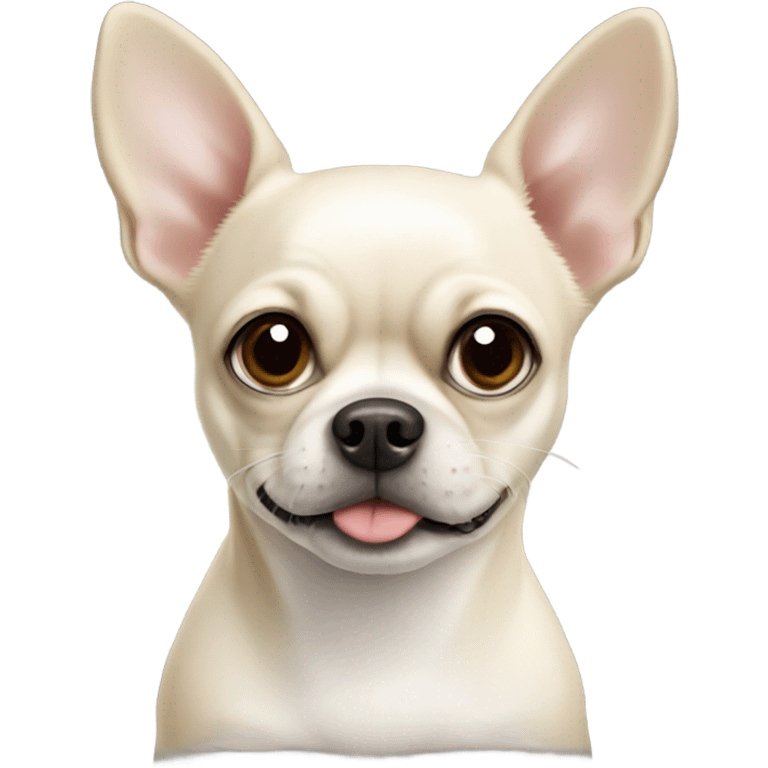 White chihuahua pug mix emoji