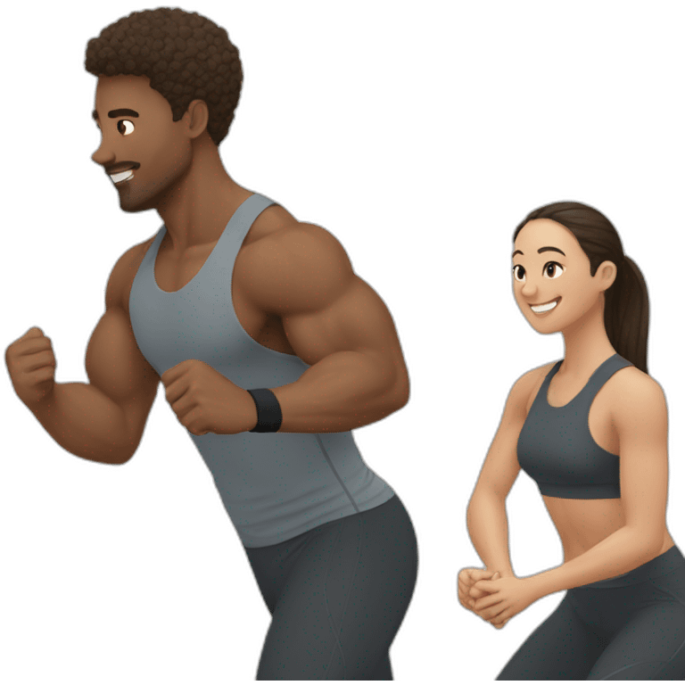 couple training together emoji