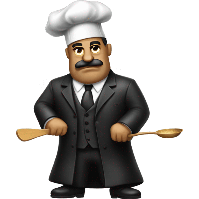 Mafia boss cooking  emoji