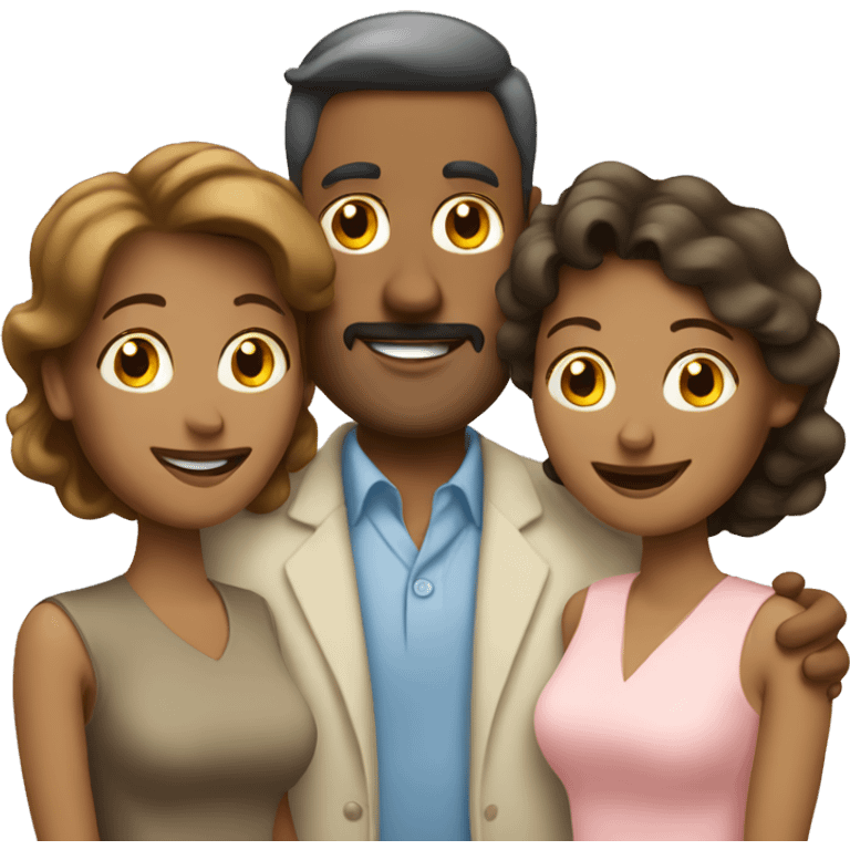 Husband with wives  emoji