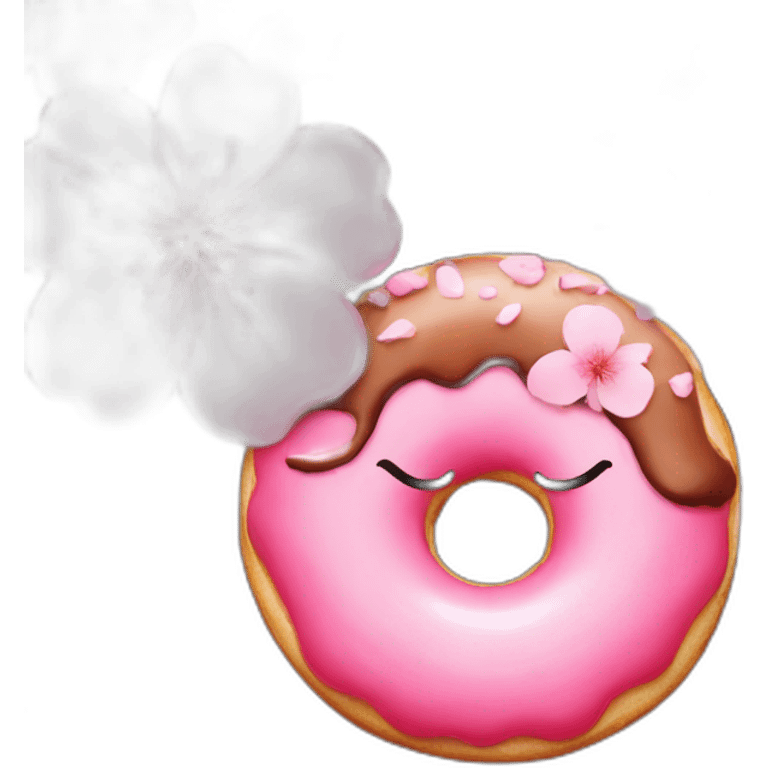 cherryblossom choco donut pink emoji