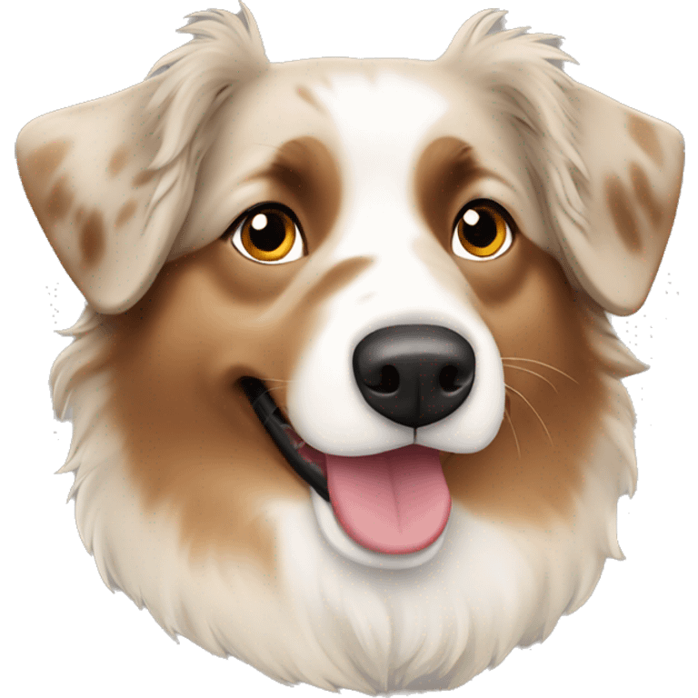 Beige australian shepherd emoji