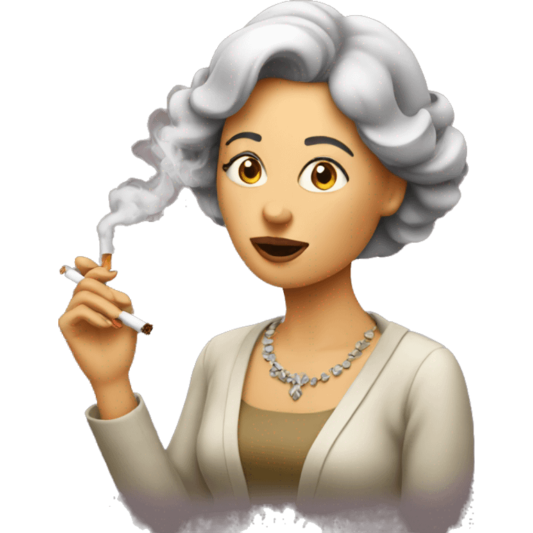 Lady smoking emoji